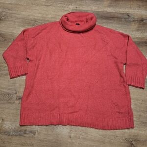 G.I.L.I. Bold Red Turtleneck Sweater 3X